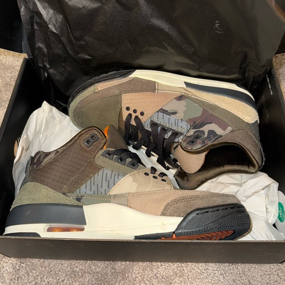 Nike Jordan Mens Air Jordan 3 DO1830 200 Patchwork Camo size 7.5 - Picture 3 of 10